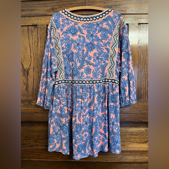 J. Jill Boho Babydoll Crochet Trim Tunic Blouse Top, XL - Picture 8 of 8